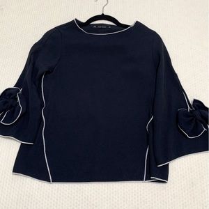 ZARA Blouse With Bowknots